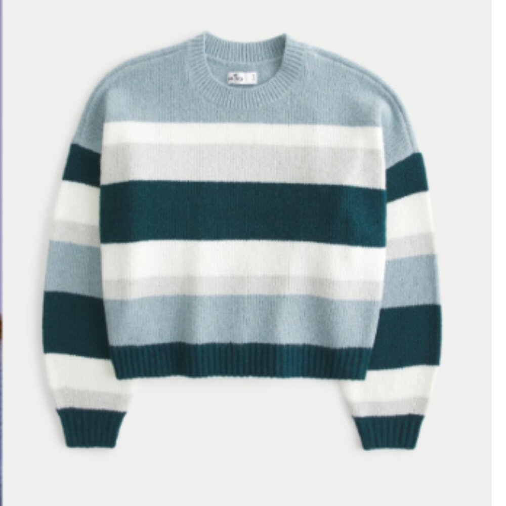 Hollister Striped Crew Sweater